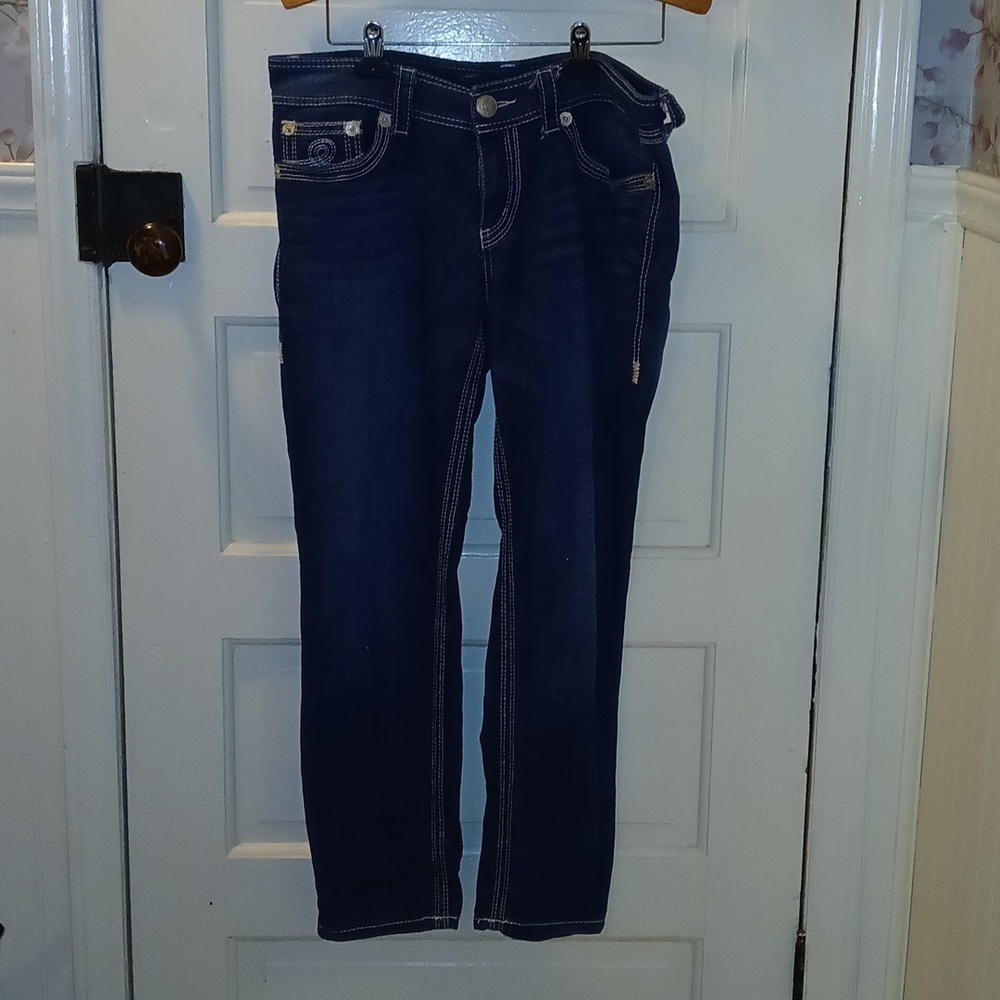 Seven7 Dark Blue Skinny Women's Jeans